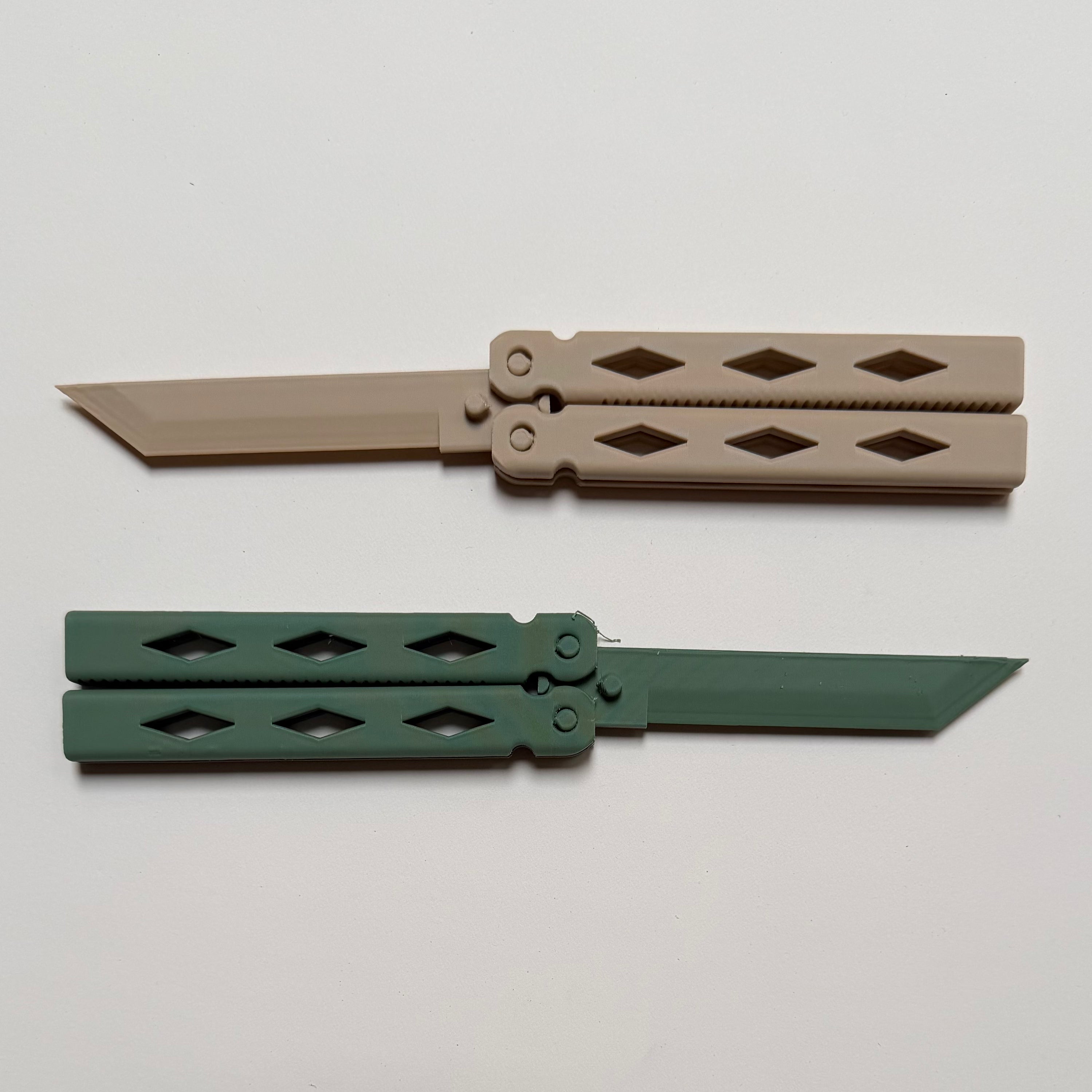 Custom 3D Printed Balisong Fidget Trainer